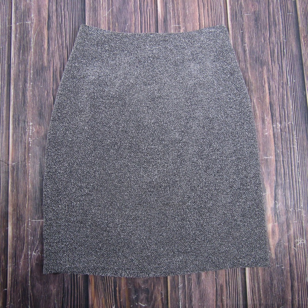 Next‎ Up Skirt Womens 7 Juniors Gray Pencil Knee Length Zip Back Office